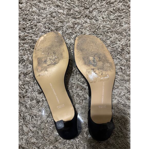 French Connection Clear Strap Heels 9 - Picture 2 of 2
